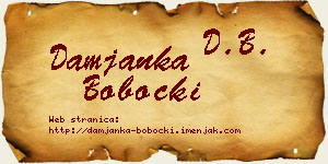 Damjanka Bobocki vizit kartica